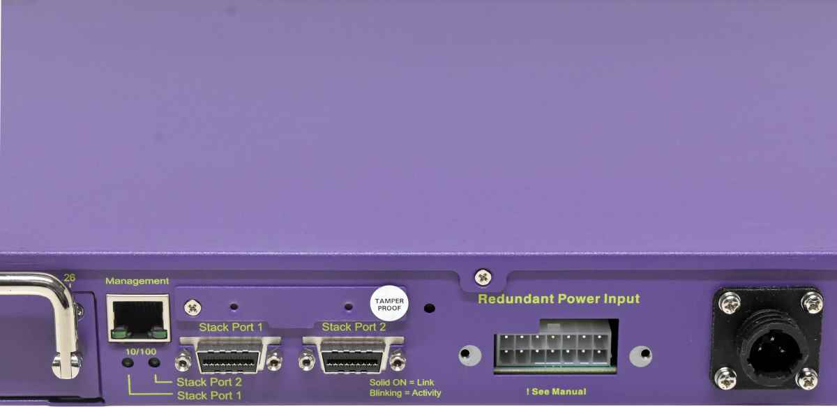 Extreme Summit X450a-24tDC 16153 48-Port RJ-45 GE Switch 4x 1G SFP no PSU