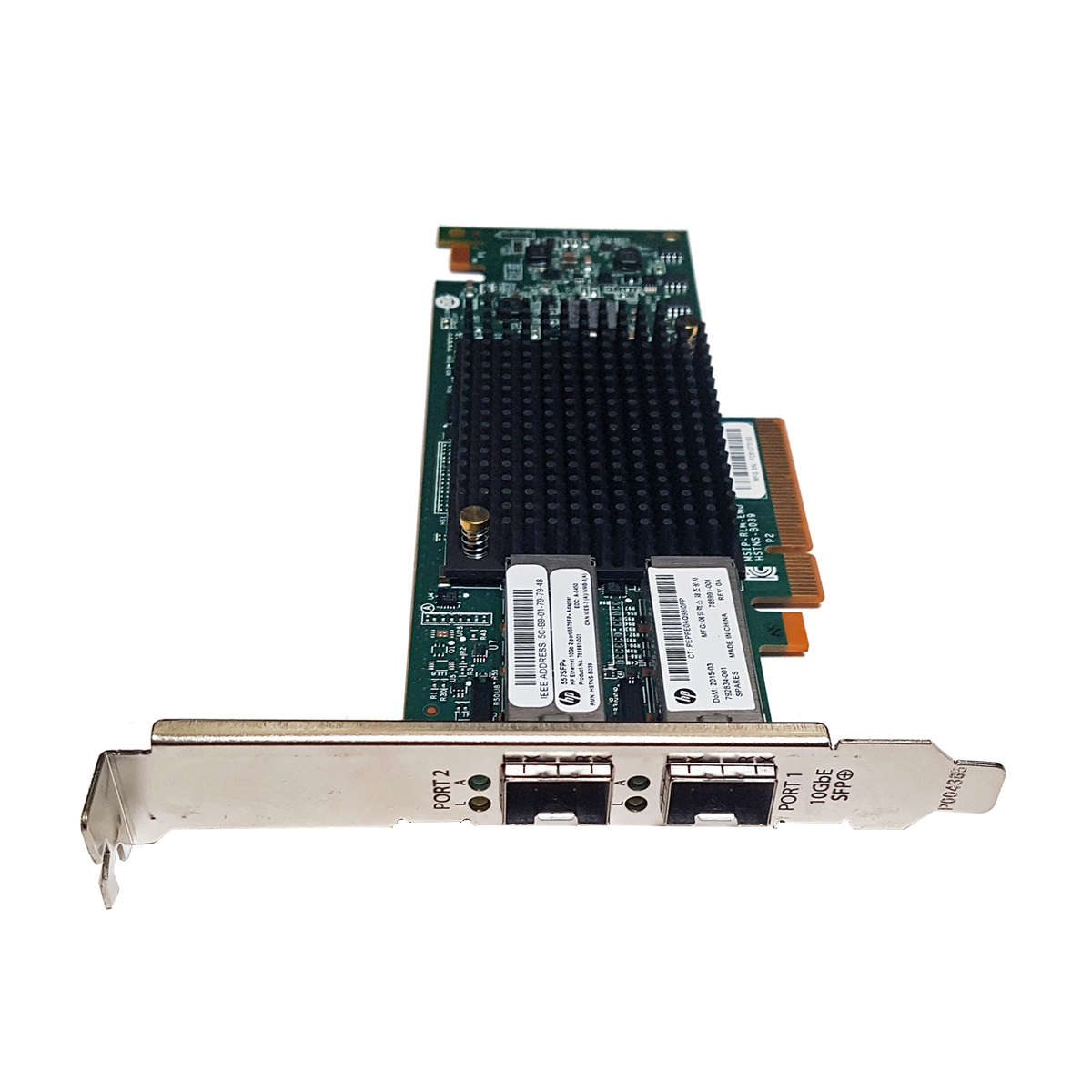 HP 557SFP+ Dual-Port 10GbE PCI-E x8 Server Adapter 788991-001 792834-001 FP