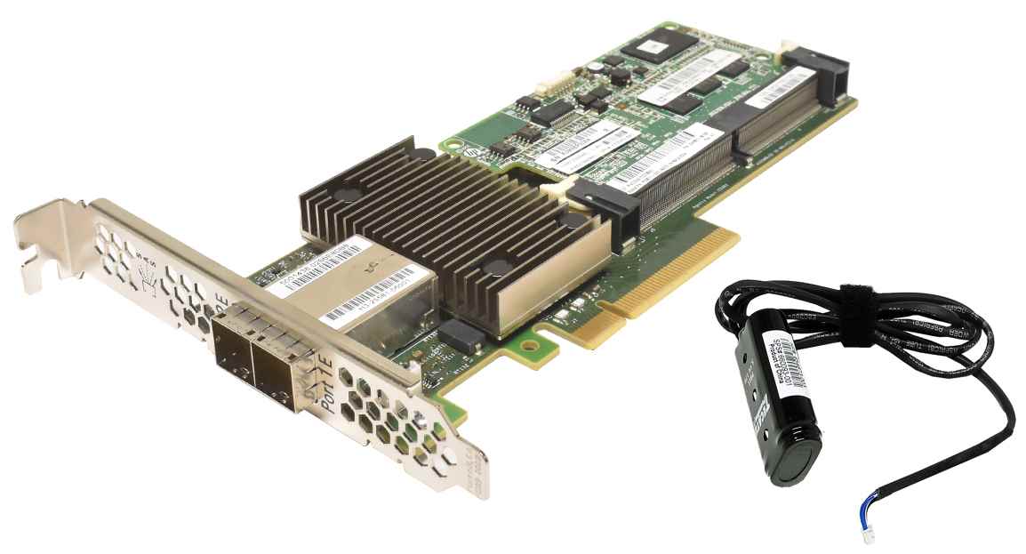 HP Smart Array P1228 12GB PCIe 3.0 x8 RAID Controller 1GB Cache FP + BBU QW991-60108