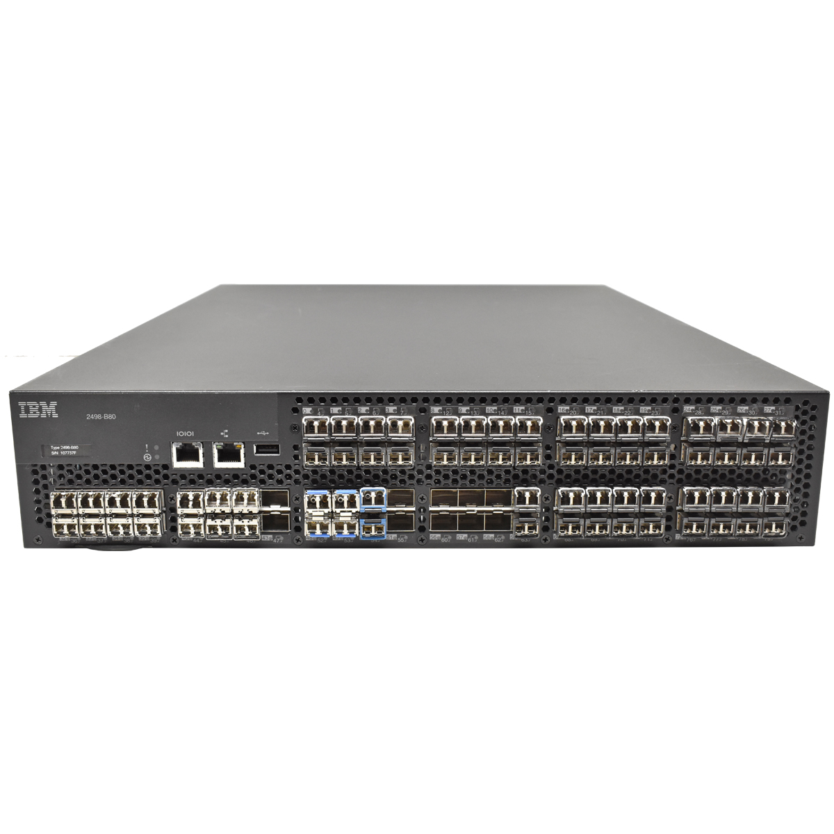 IBM 2498-B80 8G Fibre Channel Switch 70 x 4/8G SFP Transc. 16 aktive Ports IBM 2498-B80 8G Fibre Channel Switch 70 x 4/8G SFP Transc. 16 aktive Ports