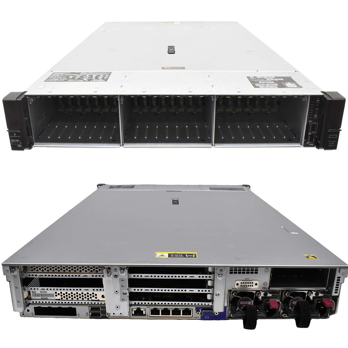 HP-ProLiant-DL380-G10-2U-ohne-CPU-2x-Kühler-0GB-RA-003.jpg HP ProLiant DL380 G10 2U ohne CPU 2x Kühler 0GB RAM DDR4 26x SFF 2,5 P816i-a+E208i-p+Expander