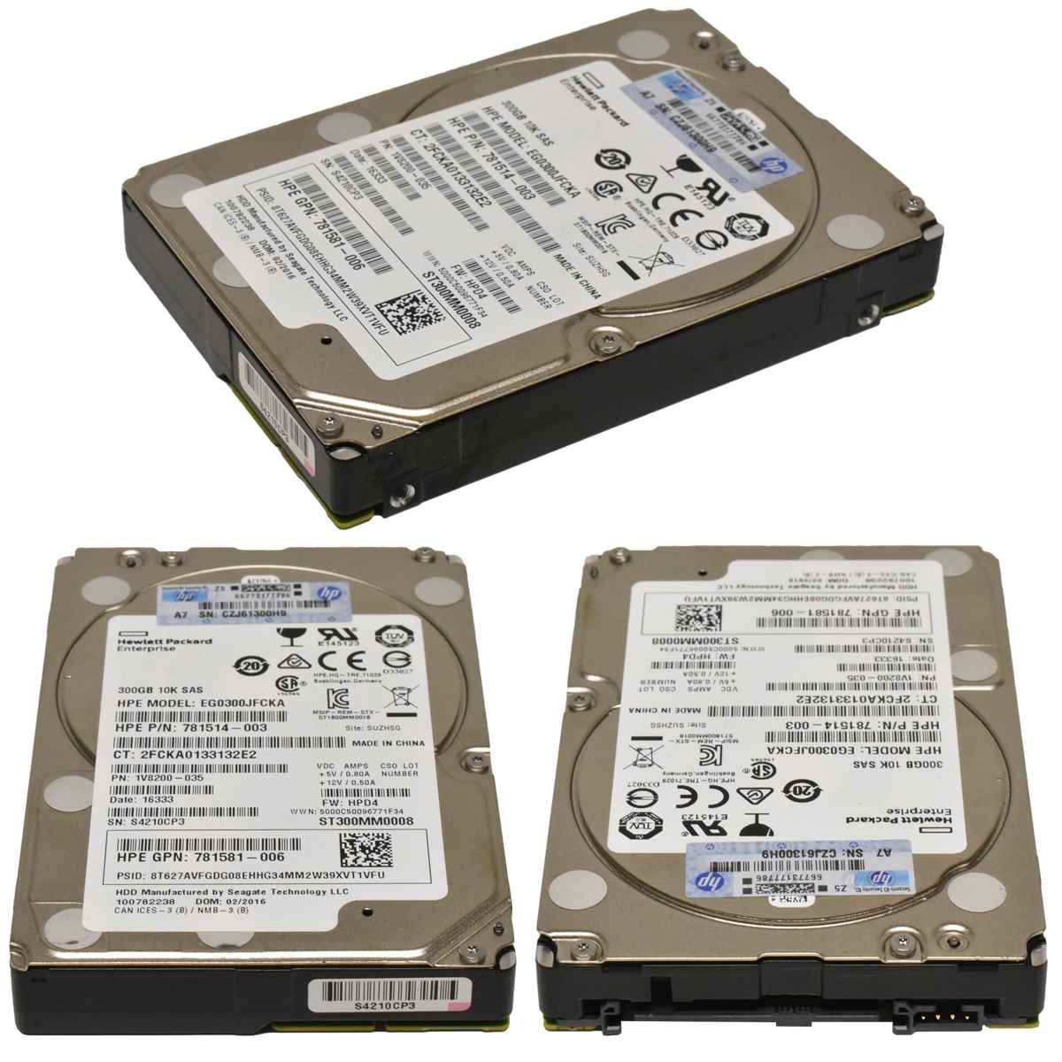 10 x HP 300GB 2.5" 6G 10K SAS HDD Festplatte 507129-004 641552-001 HUC109030CSS600 2X HP 300GB 2.5" 6G 10K SAS HDD Festplatte 507129-004 641552-001 HUC109030CSS600