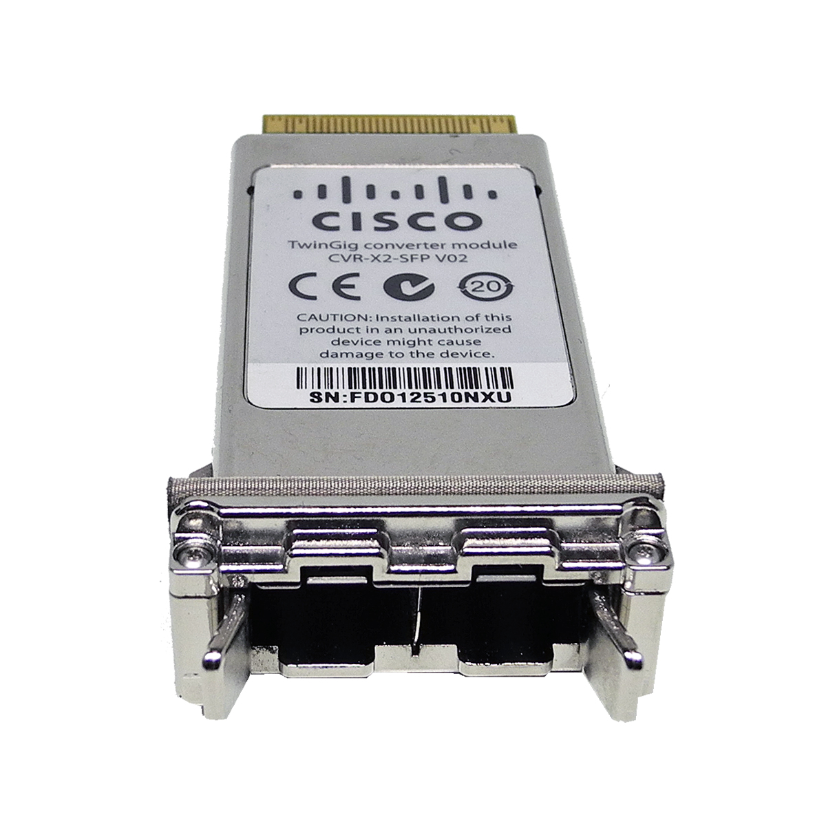 Original Cisco TwinGig CVR-X2-SFP V02 Converter Module COUIAF9CAB Original Cisco TwinGig CVR-X2-SFP V02 Converter Module COUIAF9CAB