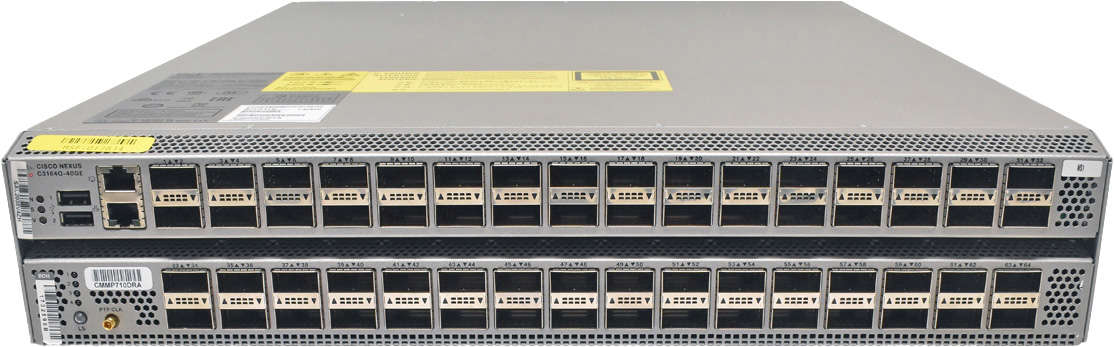 Cisco-Nexus-N3K-C3164Q-40GE-64-Port-40G-QSFP-2U-Et-002.jpg Cisco Nexus N3K-C3164Q-40GE 64-Port 40G QSFP+ 2U Ethernet Switch +Rack Ears