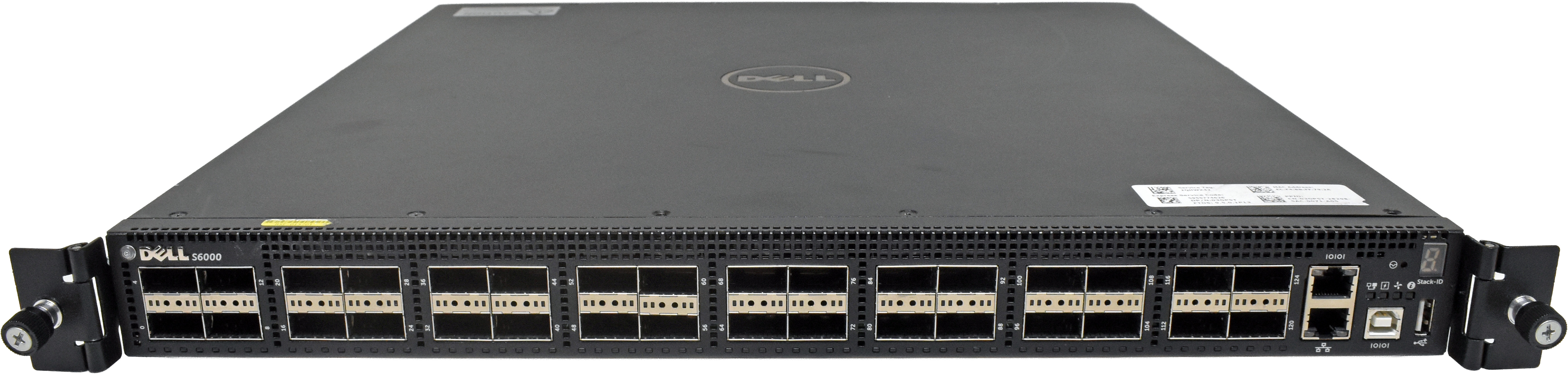 Dell Networking Switch S6000 03GP5T 32-Ports QSFP+ 10/40GbE Layer 2 No OS 2x PSU +Rack Ears