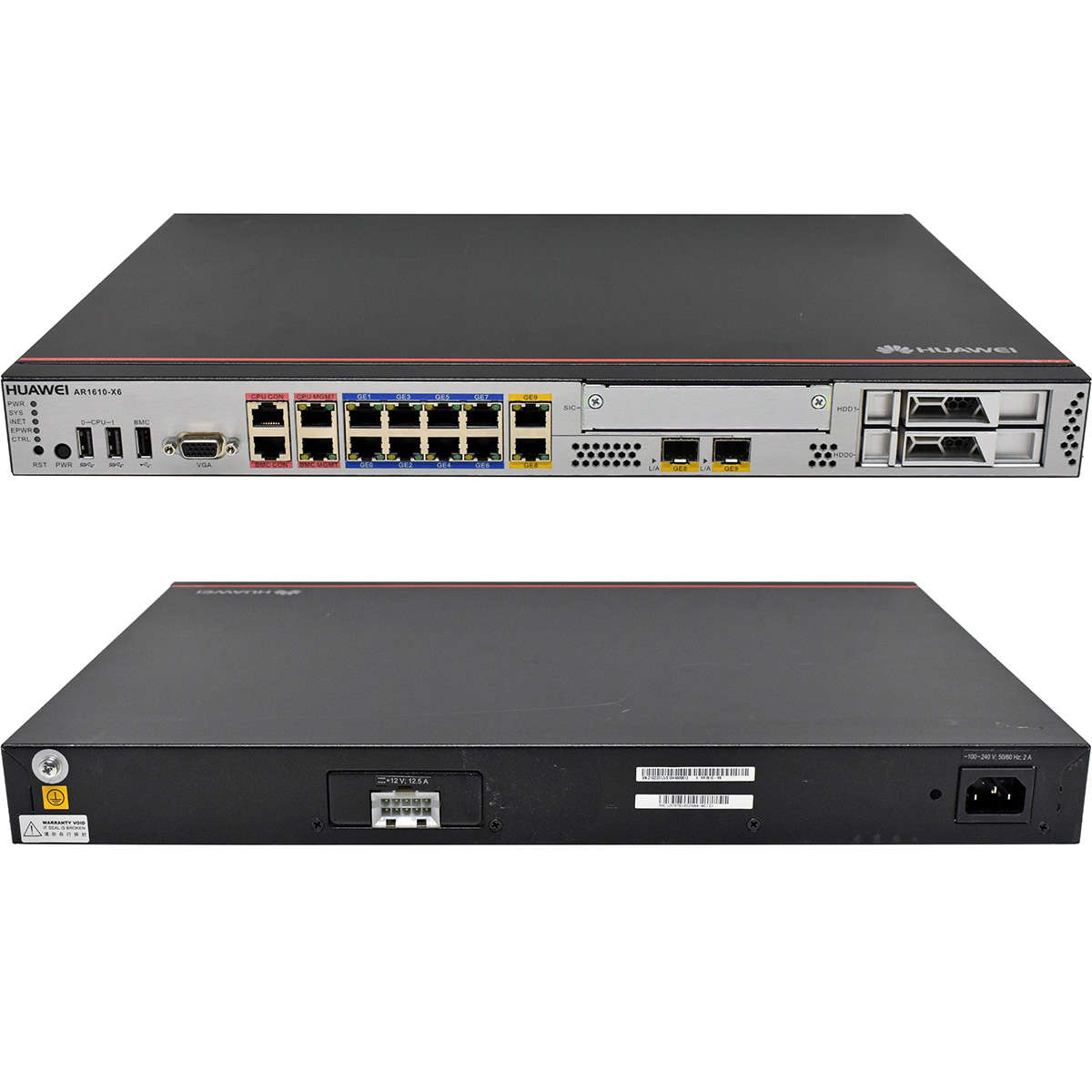 Huawei-AR1610-X6-10-Port-RJ-45-GE-Net-Engine-Acces-005.jpg Huawei AR1610-X6 10-Port RJ-45 GE Net Engine Access Router 2x WAN RJ-45/SFP