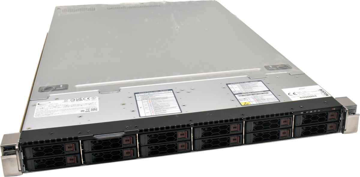 Supermicro CSE-119 1U Rack Server Mainboard X12DPU-6 2x Intel Silver 4314 CPU 256GB RAM 4x 3.2TB NVMe 12 Bay 2.5 Zoll incl. Rails OVP