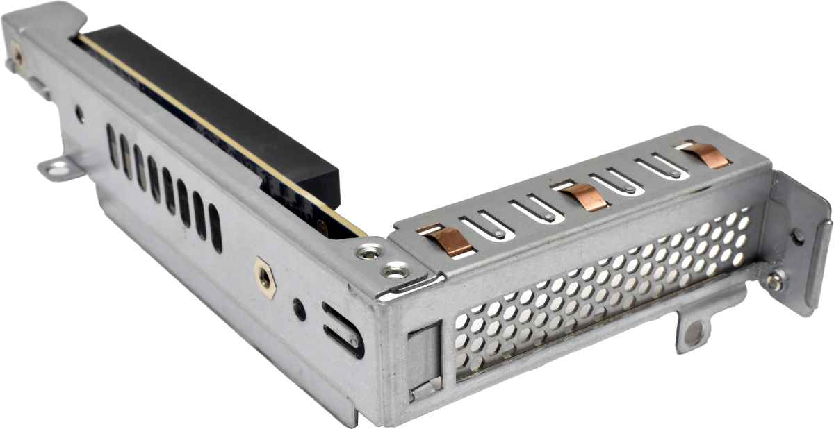 Gigabyte G292-Z20 / G292-280 PCIe x16 Low-Profile Riser Card CRSG01A + Cage Left Side Gigabyte G292-Z20 / G292-280 PCIe x16 Low-Profile Riser Card CRSG01A + Cage Left Side