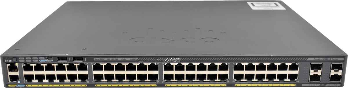 Cisco WS-C2960X-48FPS-L 48-Port PoE+ RJ-45 GE Switch 4x SFP Cisco WS-C2960X-48FPS-L 48-Port PoE+ RJ-45 GE Switch 4x SFP