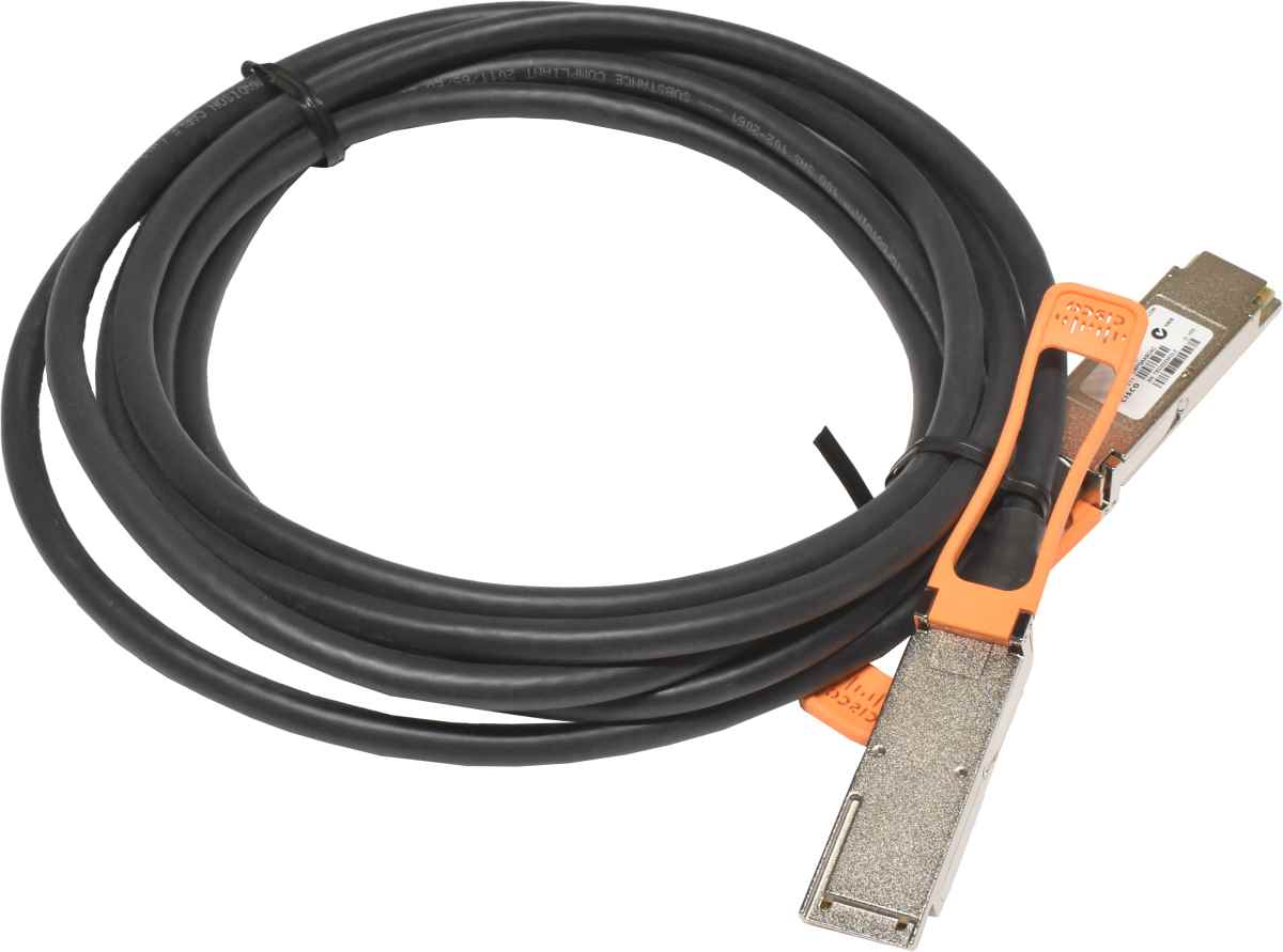 Cisco QSFP-H40G-CU3M 37-1317-03 3m 40G Passive Copper DAC Data Cable QSFP+ - QSFP+