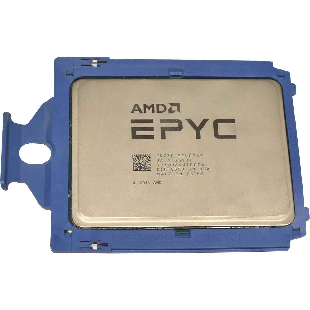 AMD EPYC 7301 16-Cores 2.2GHz SP3 64MB L3 Cache PS7301BEVGPAF AMD EPYC 7301 16-Cores 2.2GHz SP3 64MB L3 Cache PS7301BEVGPAF