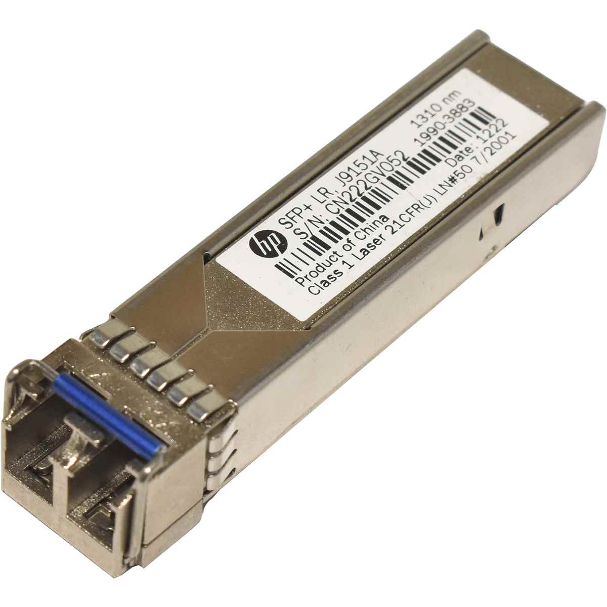 HP GBIC J9151A 10Gb SFP+ 1310nm 10km LR Transceiver 1990-3883 HP GBIC J9151A 10Gb SFP+ 1310nm 10km LR Transceiver 1990-3883