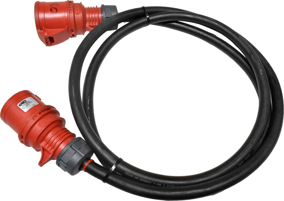GARO Precso 432-6S 3m High Voltage Cable 32A H07RN schwarz