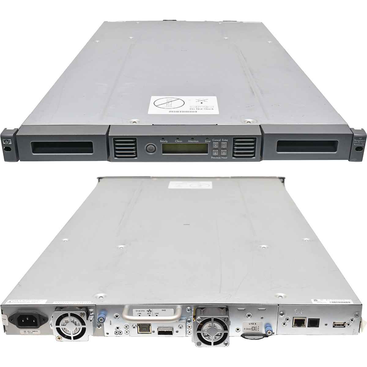 HP StorageWorks 1/8 G2 8-Slot Tape Autoloader 435243-002 LTO-5 6G SAS RJ-45 HP StorageWorks 1/8 G2 8-Slot Tape Autoloader 435243-002 LTO-5 6G SAS RJ-45