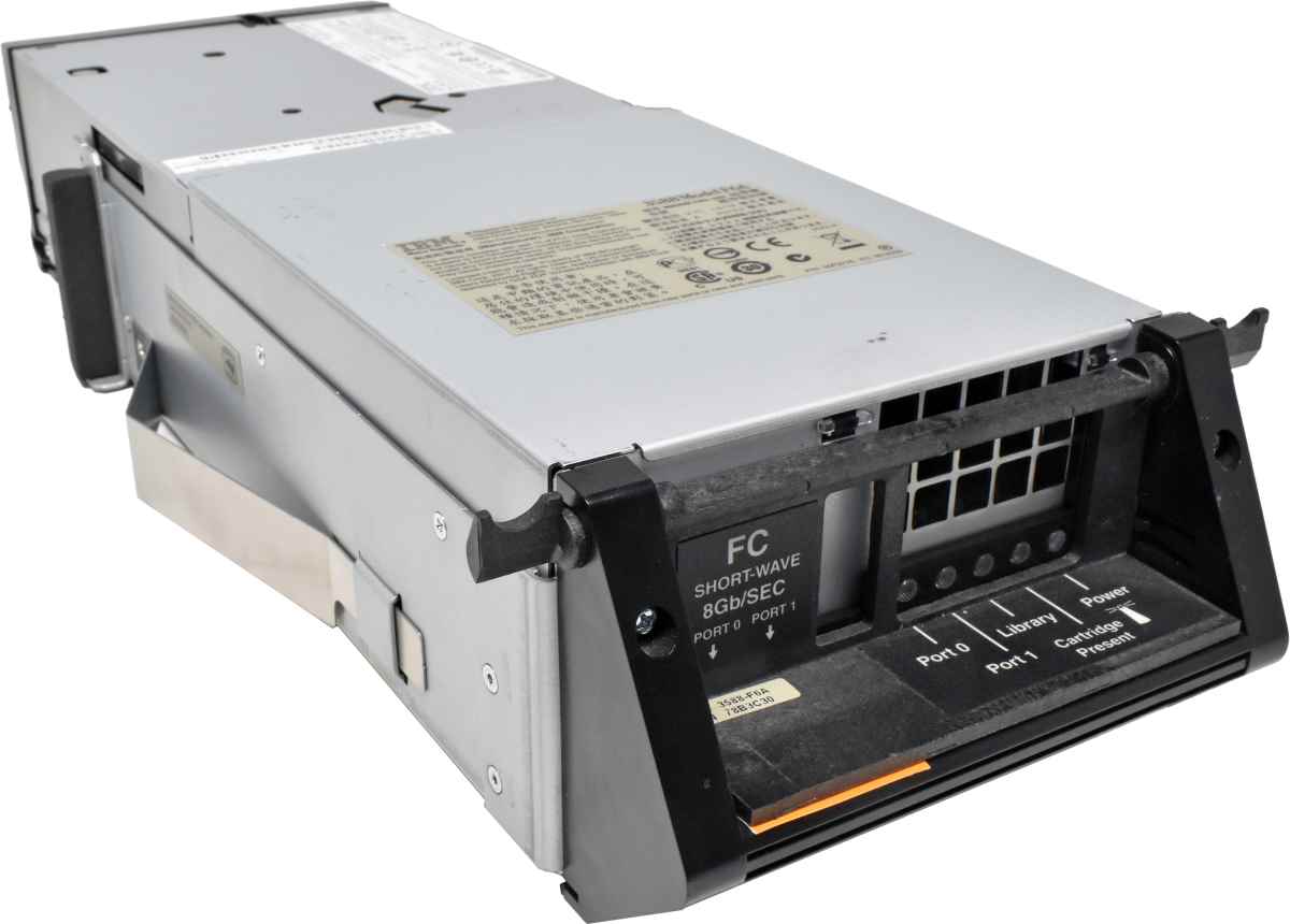 IBM 3588-F6A LTO Ultrium 6 LTO-6 FH 35P2776 39U3420 2x 8G FC Tape Drive +Caddy for 3584 IBM System Storage TS3500 IBM 3588-F6A LTO Ultrium 6 LTO-6 FH 35P2776 39U3420 2x 8G FC Tape Drive +Caddy for 3584 IBM System Storage TS3500