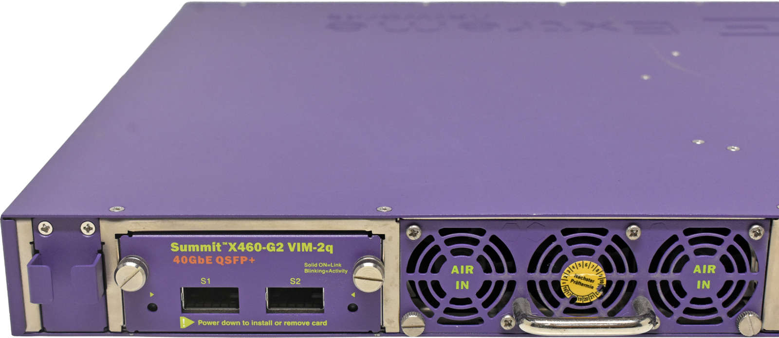 Extreme Summit X460-G2-48t-10GE4-Base 16702 48-Port RJ-45 GE Switch 4x 10G SFP+ 40G Module