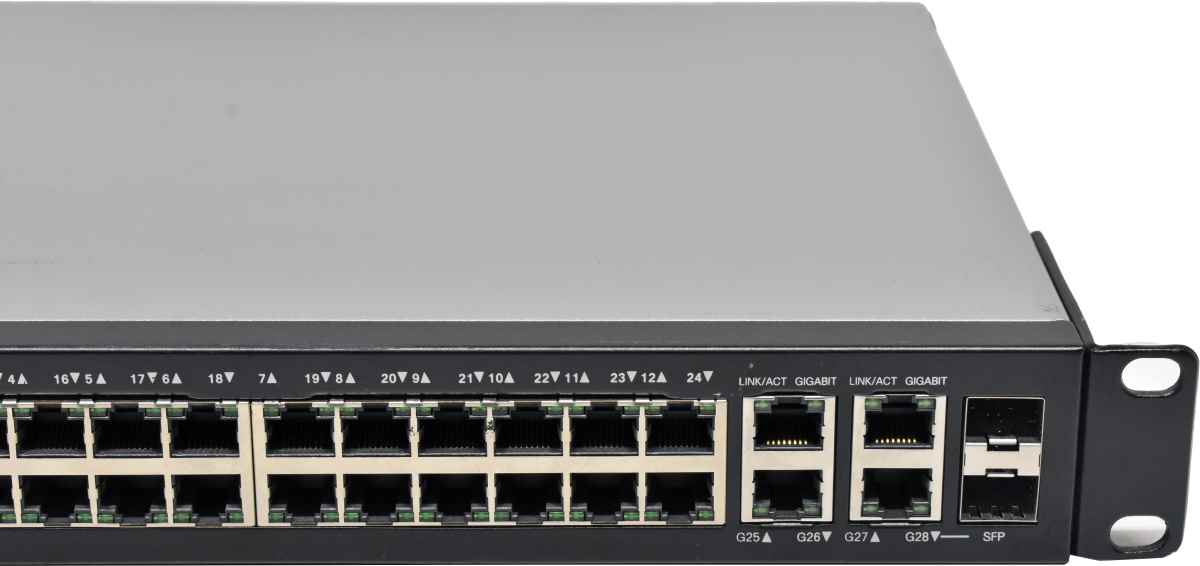 Cisco SG300-28 28-Port RJ-45 GE Switch SRW2024-K9 2x SFP Rack Ears