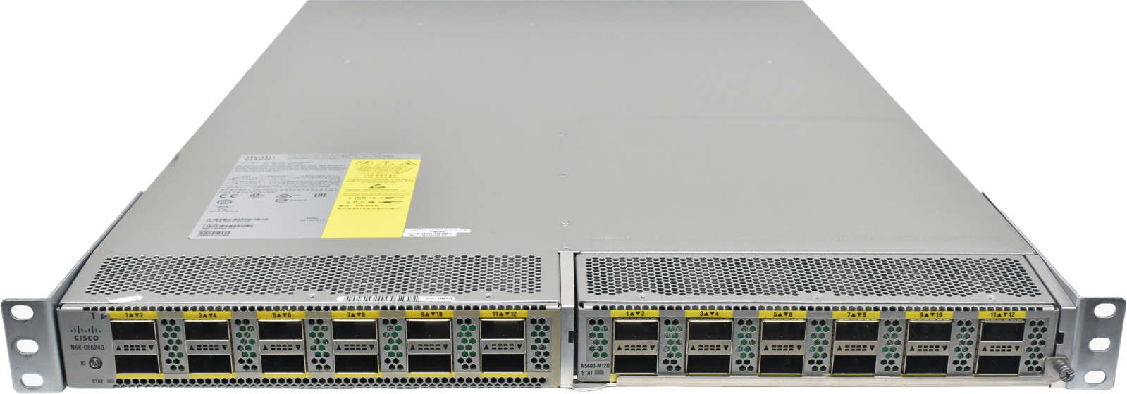 Cisco-N5K-C5624Q-68-5511-01-12-Port-40G-QSFP-Ether-001.jpg Cisco N5K-C5624Q 68-5707-02 12-Port 40G QSFP+ Ethernet Switch + Module 12-Port 40G QSFP+