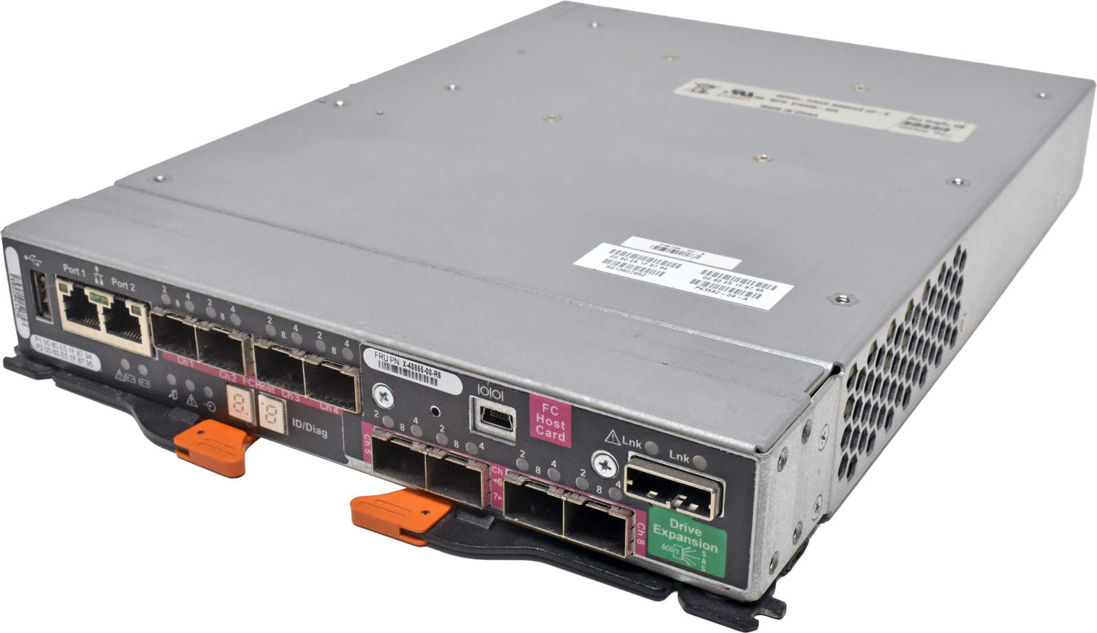 NetApp-I-F-6-SAS-6G-Controller-910406-020-X-48855-003.jpg NetApp I/F-6 SAS 6G Controller 910406-020 X-48855-00-R6 4x 8G Mini GBICs