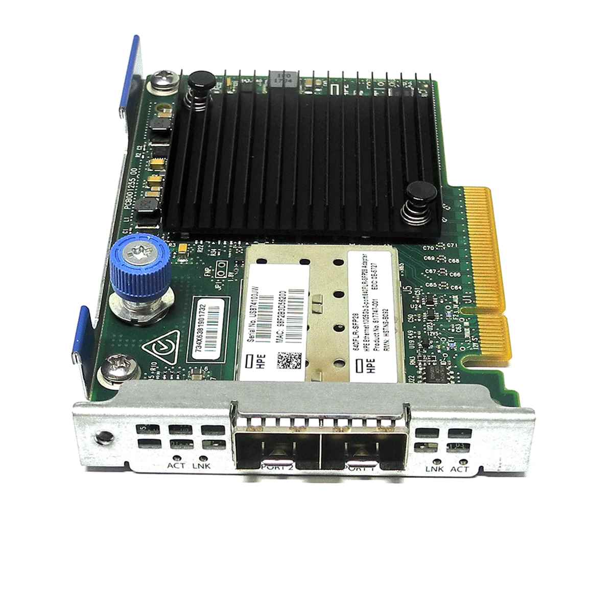 HP 640FLR-SFP28 Dual-Port PCIe x8 10/25 Gbit Ethernet Server Adapter 840139-001 HP 640FLR-SFP28 Dual-Port PCIe x8 10/25 Gbit Ethernet Server Adapter 840139-001