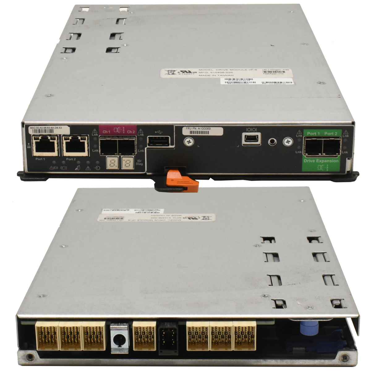 NetApp Dirve Module I/F-6 SAS 12Gb/s 111-02853+B0 54-B0 FRU A100069 for E2600 DS3524 NetApp LSI I/F-6 SAS 12Gb Controller MFG 910406-020 FRU A100069 for E2600 DS3524