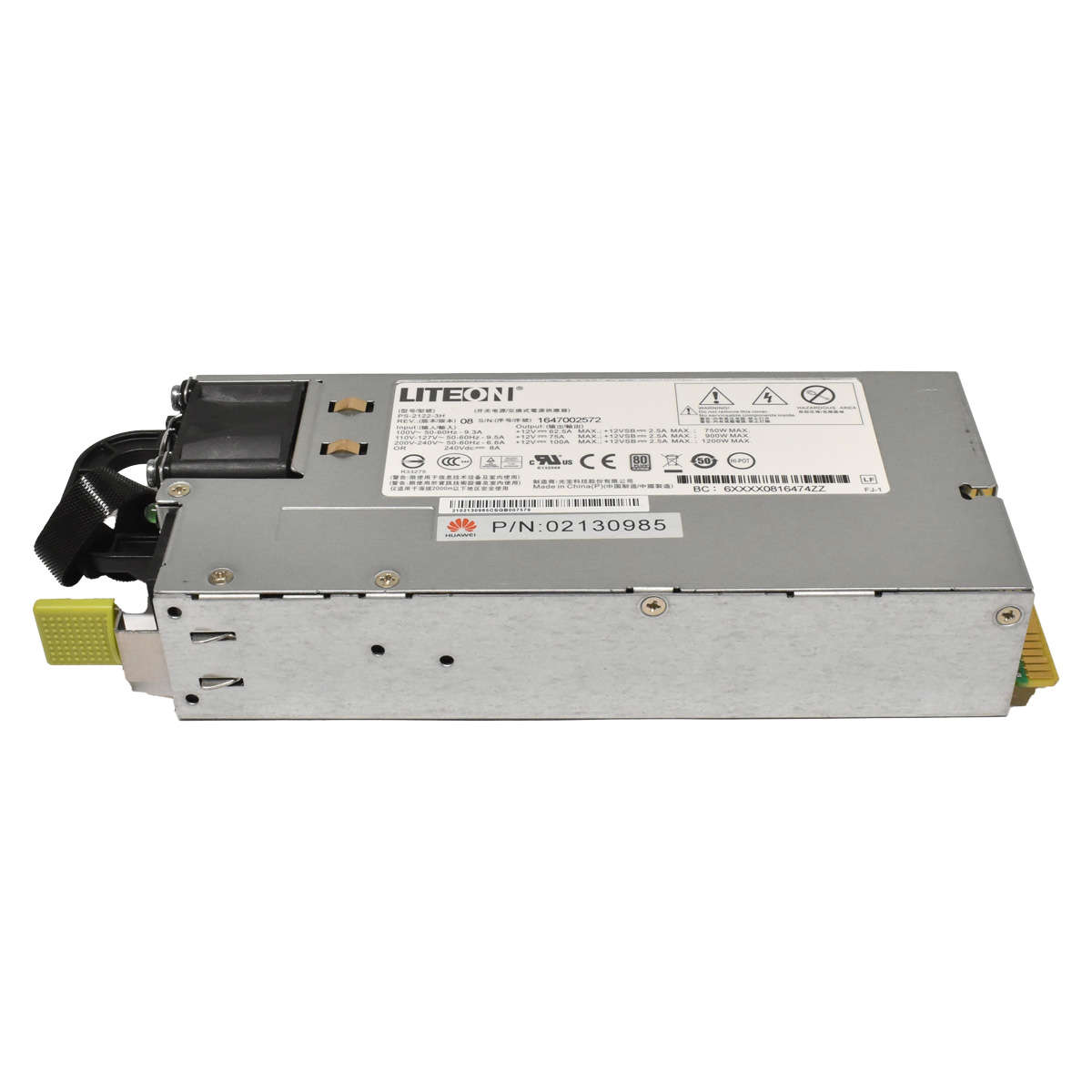 Huawei-LiteOn-1200W-Power-Supply-Netzteil-PS-2122-001.jpg Huawei LiteOn 1200W Power Supply/Netzteil PS-2122-3H 02130985