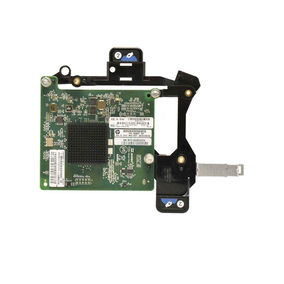 HP QMH2572 8GB Fibre Channel Host Bus Adapter 659822-001 6070B0556401 727975-001 HP QMH2572 8GB FC Host Bus Adapter 727975-001 ProLiant BL460c, BL660c, BL465c G8