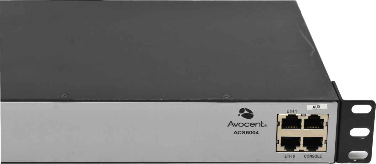 Avocent ACS6004SAC 4-Port Advanced Console Server 520-760-505 +PC Card Slot +Rack Ears