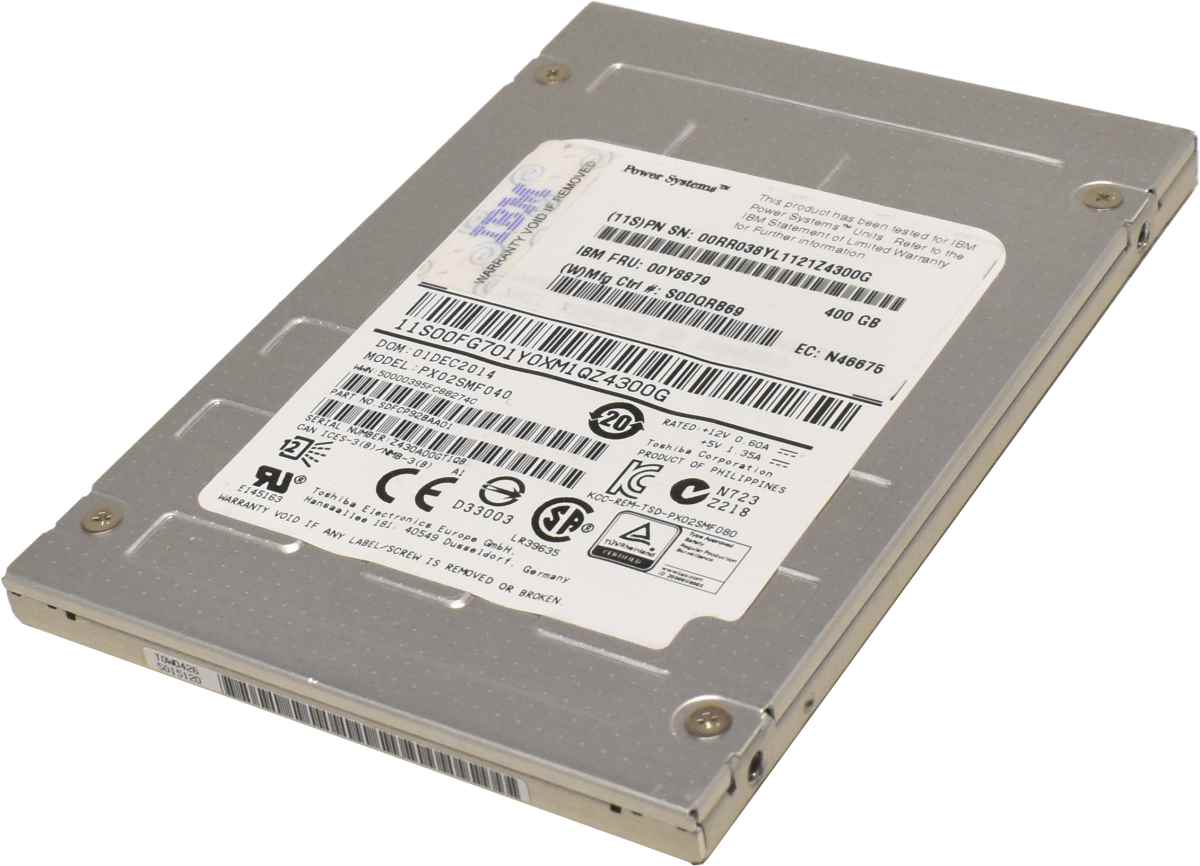 IBM Toshiba PX02SMF040 SDFCP92BAA01 400GB SAS 6Gb 2.5" SSD 00Y8879