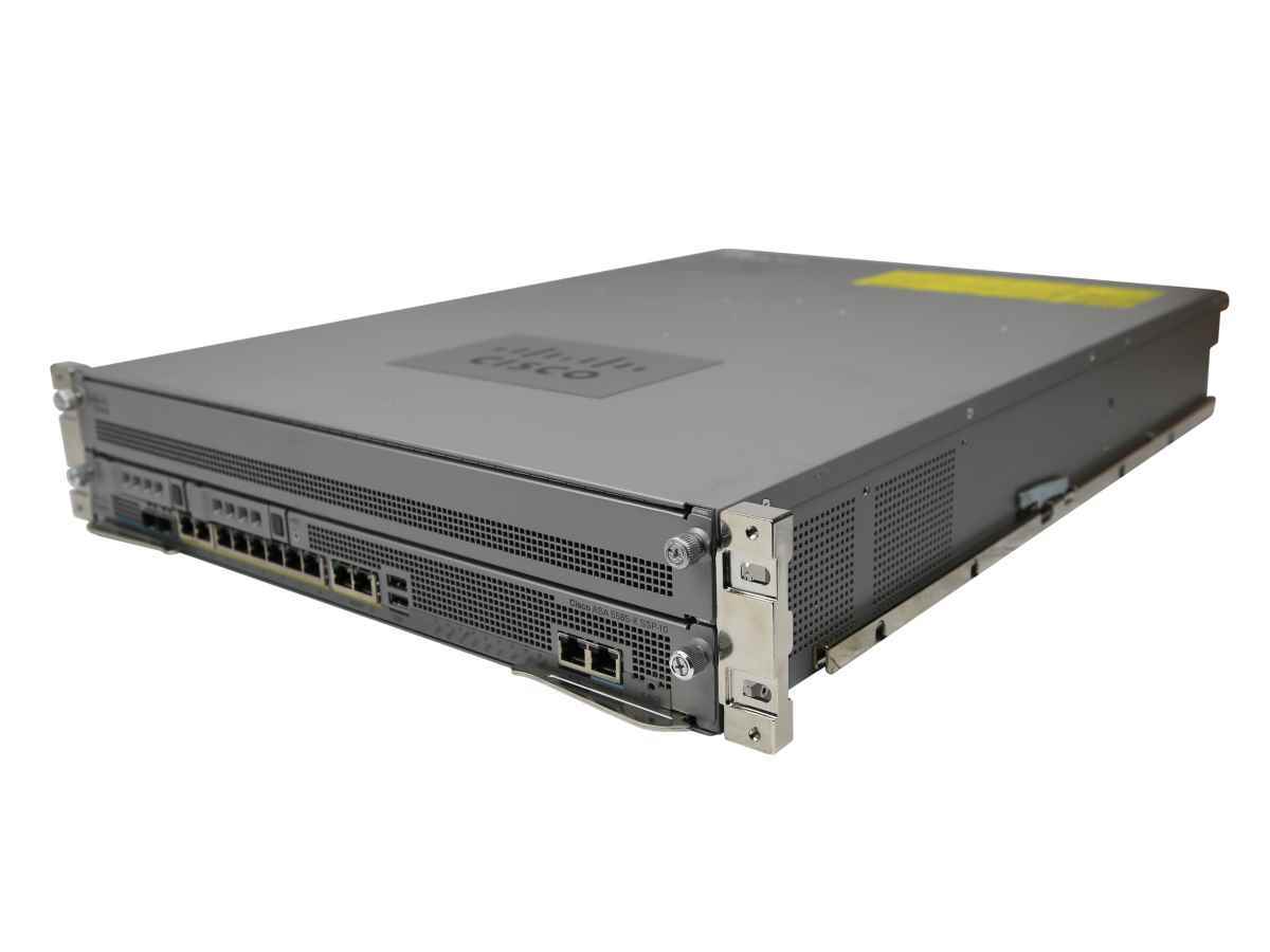 Cisco Firewall ASA5585 +Module ASA5585-X SSP-10 Dual PSU 2x HDD Blank No HDD +Rack Ears