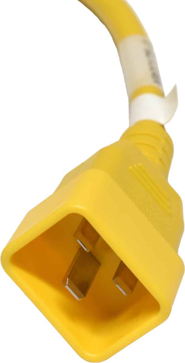 10x Panduit Netzkabel C20 C13 Power Kabel Gelb 0,9m 16A 250V Verlängerung NPCC17X-1