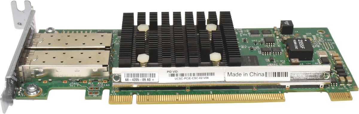 Cisco UCSC-PCIE-CSC-02 Dual-Port PCIe x16 Virtual Interface Card 1225 68-4205-09 A0 LP Cisco UCSC-PCIE-CSC-02 Dual-Port PCIe x16 Virtual Interface Card 1225 68-4205-09 A0 LP