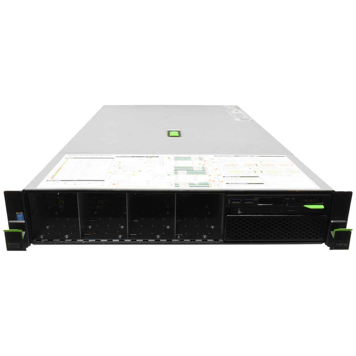 Fujitsu Primergy RX2540 M1 Server 2x E5-2630 v3 8-C 2.60GHz 64GB PC4 16x SFF 2,5" EP420i Fujitsu Primergy RX2540 M1 Server ohne CPU 2x Kühler 0GB PC4 16x SFF 2,5" EP420i