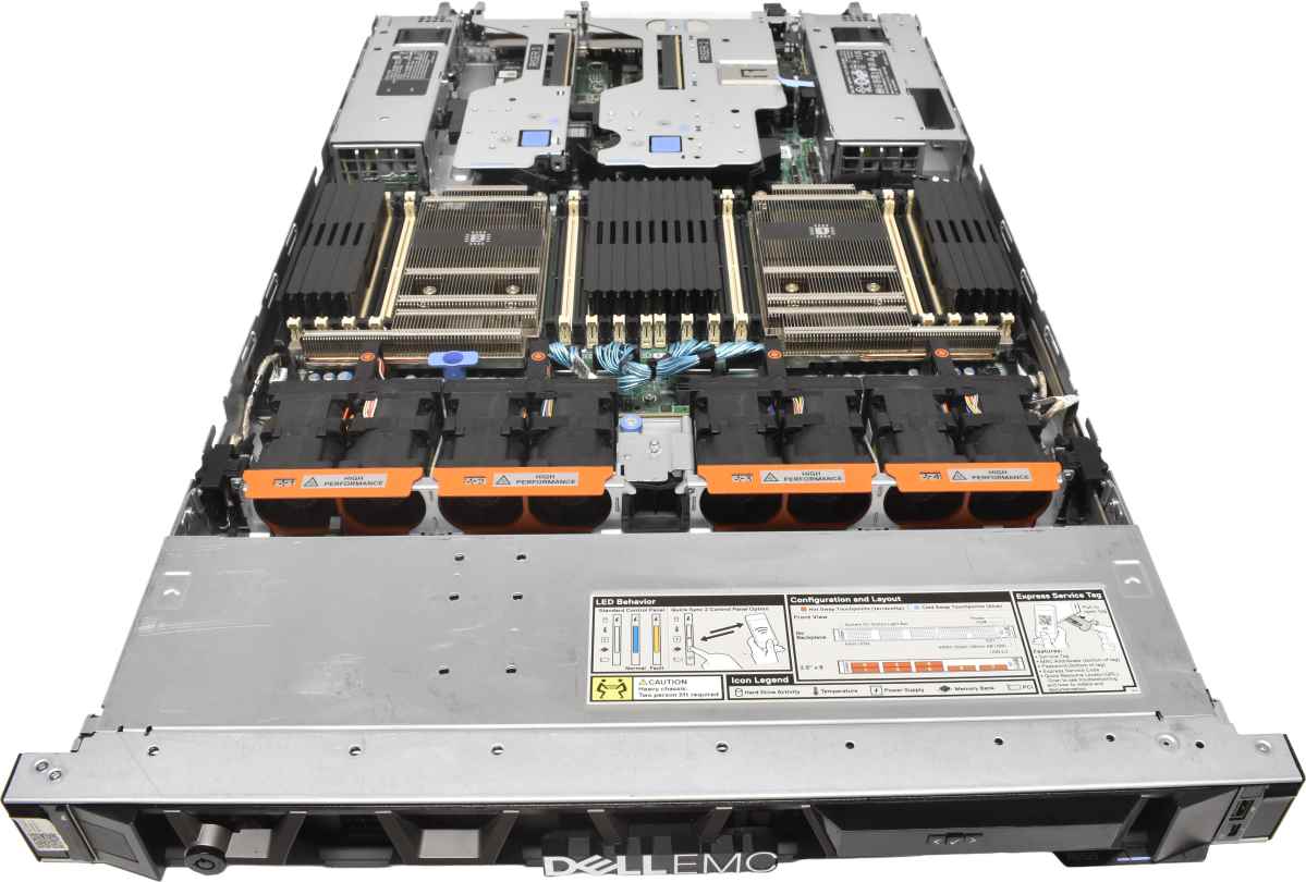 Dell PowerEdge R6525 no CPU no RAM PC4 2x Kühler no Controller no Backplane Dell PowerEdge R6525 2x AMD EPYC 7742 2TB RAM On board Controller no Backplane