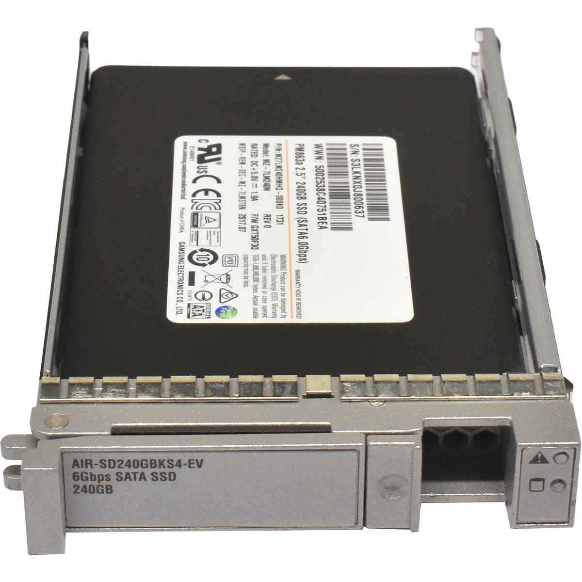 Samsung MZ-7LM240N 240GB 2.5" 6G SATA SSD MZ7LM240HMHQ-000K0 AIR-SD240GBKS4-EV mit Rahmen Samsung MZ-7LM240N 240GB 2.5" 6G SATA SSD MZ7LM240HMHQ-000K0 AIR-SD240GBKS4-EV mit Rahmen