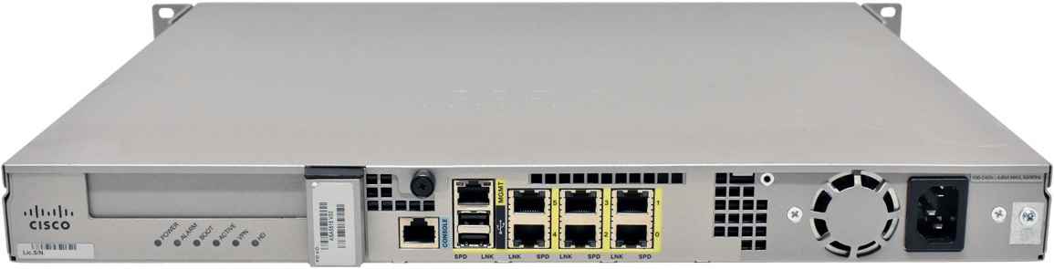 Cisco ASA 5515-X 6-Port Gigabit Ethernet Adaptive Security Appliance +Rack Ears +Caddy no HDD