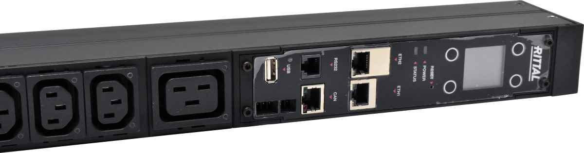 Rittal 7979.310 16A 3,7KW High-end IT Rack Power Distribution PDU 6x C13 1x C19 Rittal 7979.310 16A 3,7KW High-end IT Rack Power Distribution PDU 6x C13 1x C19