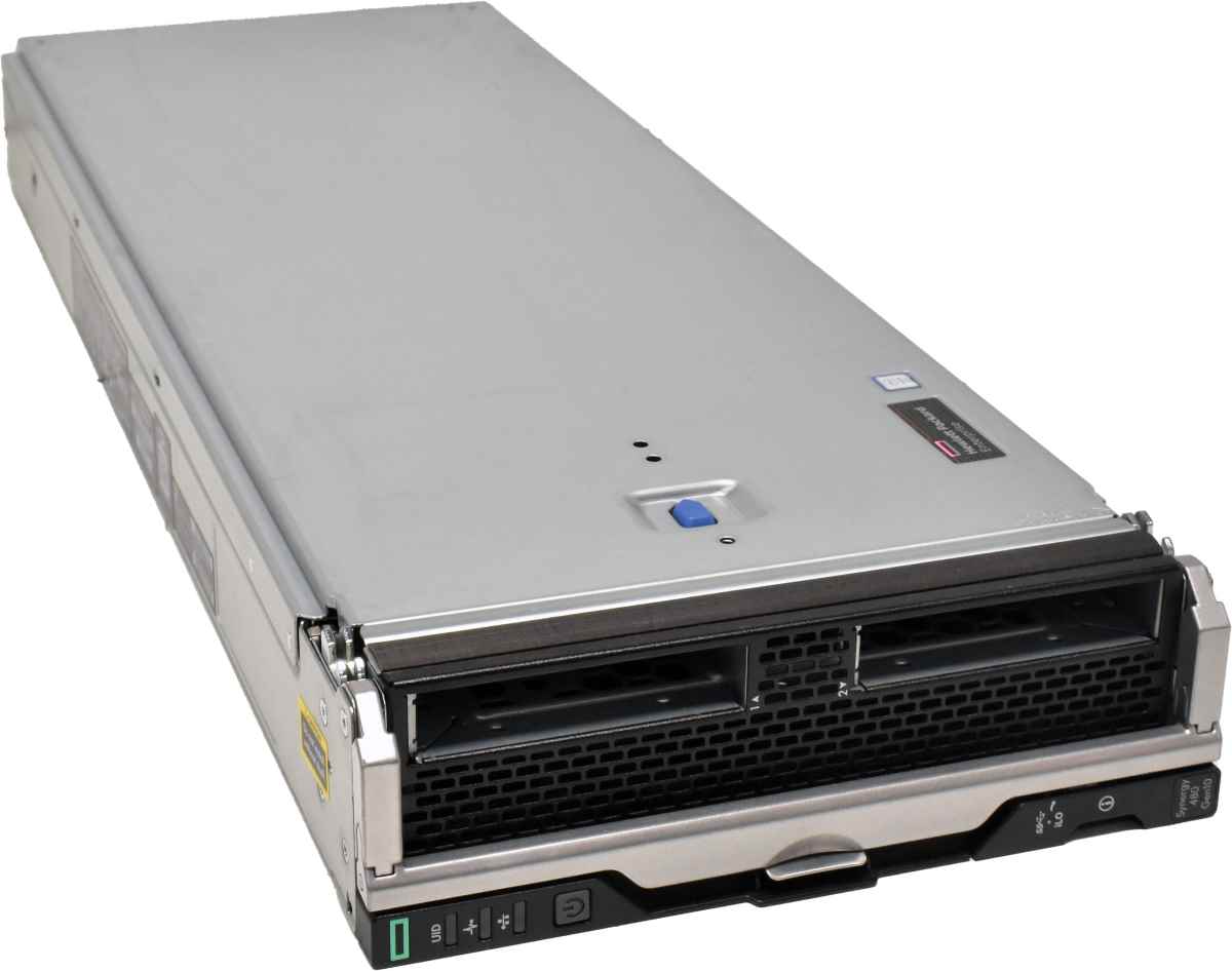HP Synergy 480 G10 G10 Blade Server 2x Intel Silver 4110 CPU 32 GB RAM DDR4 2x 2,5 SFF HP Synergy 480 G10 G10 Blade Server ohne CPU 0 GB RAM DDR4 2x 2,5 SFF