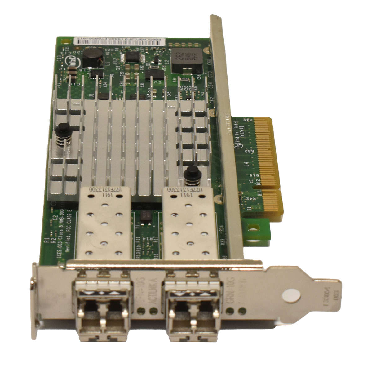 Oracle-Intel-X520-DA2-FC-Dual-Port-10GbE-PCI-Expre-002.jpg Oracle Intel X520-DA2 FC Dual-Port 10GbE PCI-Express x8 Converged Network Adapter 7041223 LP 2x GBIC