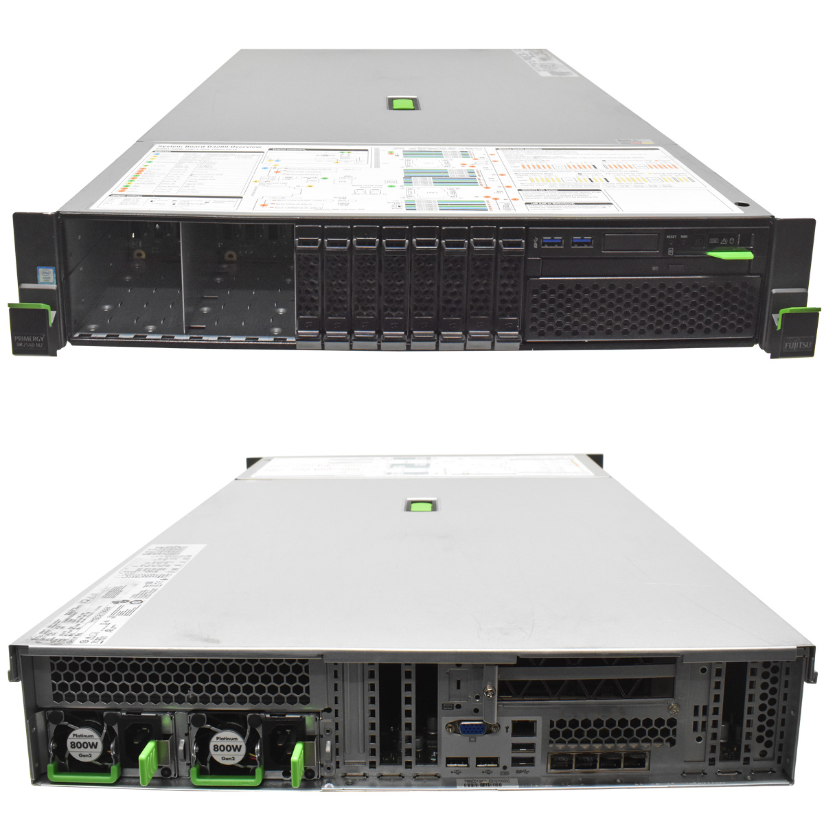 Fujitsu Primergy RX2540 M2 Server 2x E5-2620 v4 2.1GHz 32 GB PC4 8x SFF 2,5 Fujitsu Primergy RX2540 M2 Server 2x E5-2630 V4 3.10GHz 32 GB PC4 8x SFF 2,5 EP400i