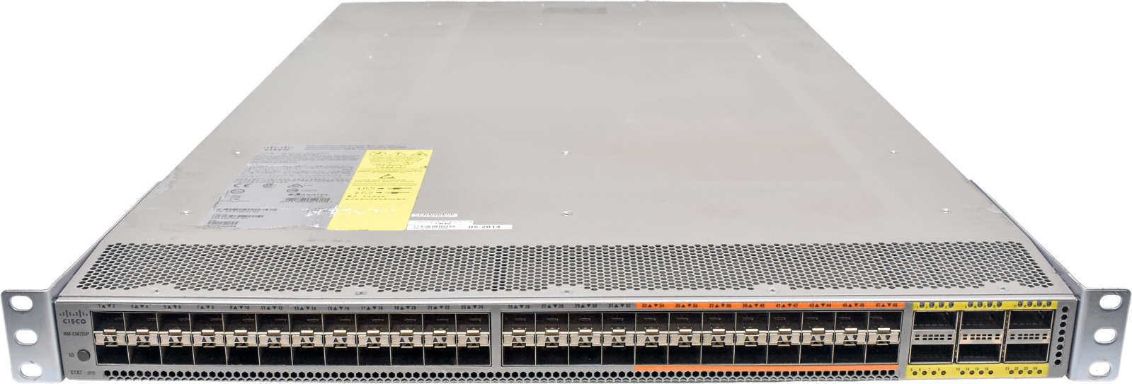 Cisco-N5K-C5672UP-68-5638-02-48-Port-10GE-SFP-Swit-001.jpg Cisco N5K-C5672UP 68-5638-02 48-Port 10GE SFP+ Switch 6x 40GE QSFP+ blue FANs