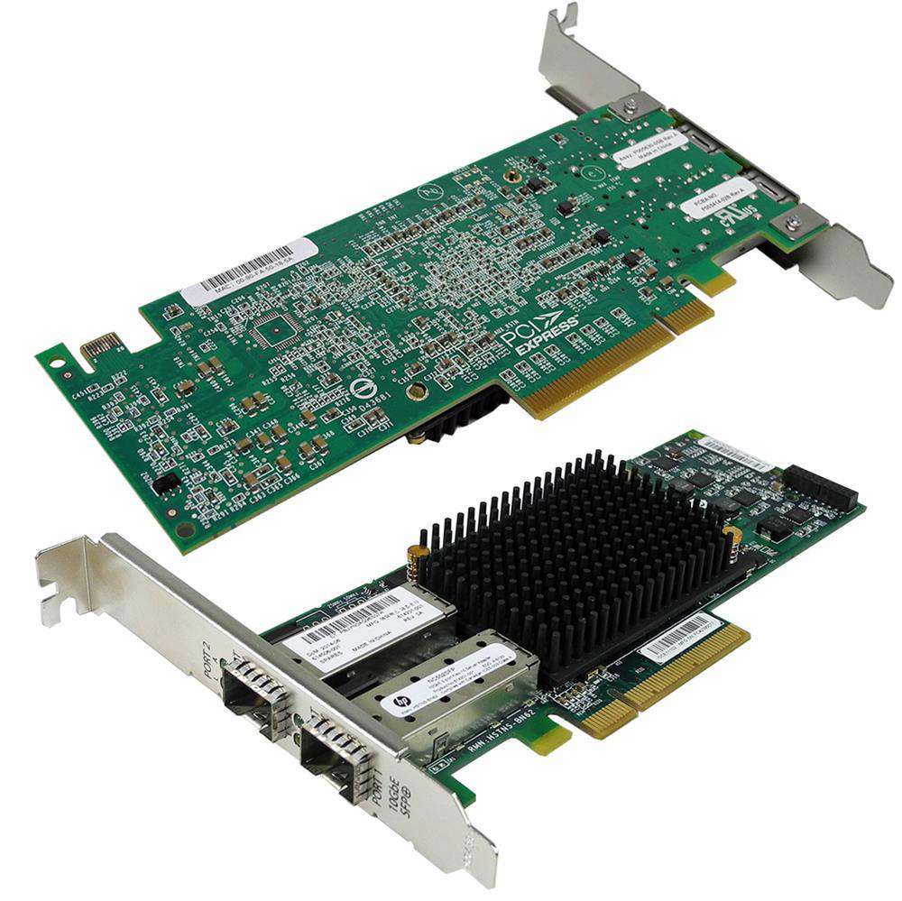 HP-NC552SFP-FC-Dual-Port-10GbE-SFP-PCI-Express-Ser-001.jpg HP NC552SFP FC Dual-Port 10GbE SFP+ PCI-Express Server Adapter 614506-001 614201-001 FP