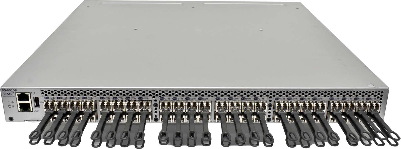 EMC-DS-6510B-EM-6510-24-8G-R-100-652-595-48-Port-1-001.jpg EMC DS-6510B EM-6510-24-8G-R 100-652-595 48-Port 16G SFP+ FC Switch +48 mini GBICs 24 akt. Ports no PSUs