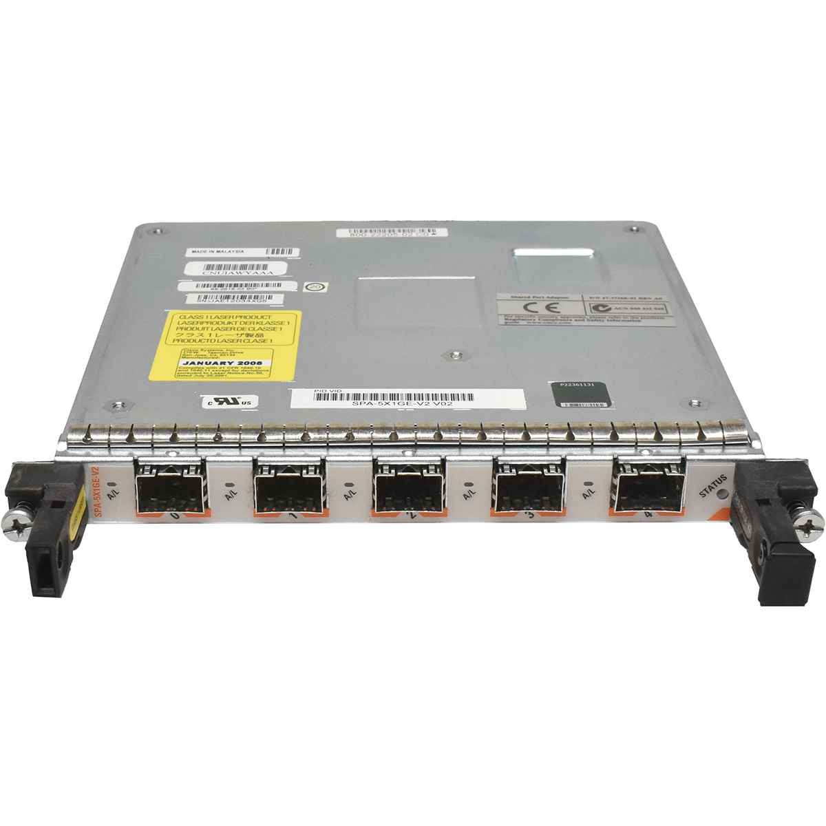 Cisco Module SPA-5X1GE-V2 5-Ports SFP Gigabit Ethernet Adapter für Cisco ASR1000 Series Routers 68-2616-02 Cisco Module SPA-5X1GE-V2 5-Ports SFP Gigabit Ethernet Adapter für Cisco ASR1000 Series Routers 68-2616-02