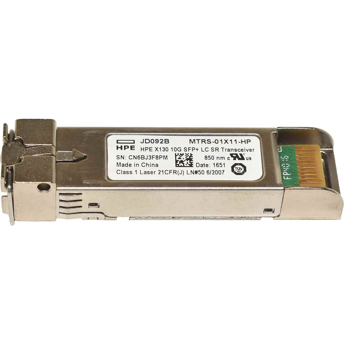 HP GBIC X130 10G SFP+ 850nm 300m LC SR Transceiver JD092B HP GBIC X130 10G SFP+ 850nm 300m LC SR Transceiver JD092B