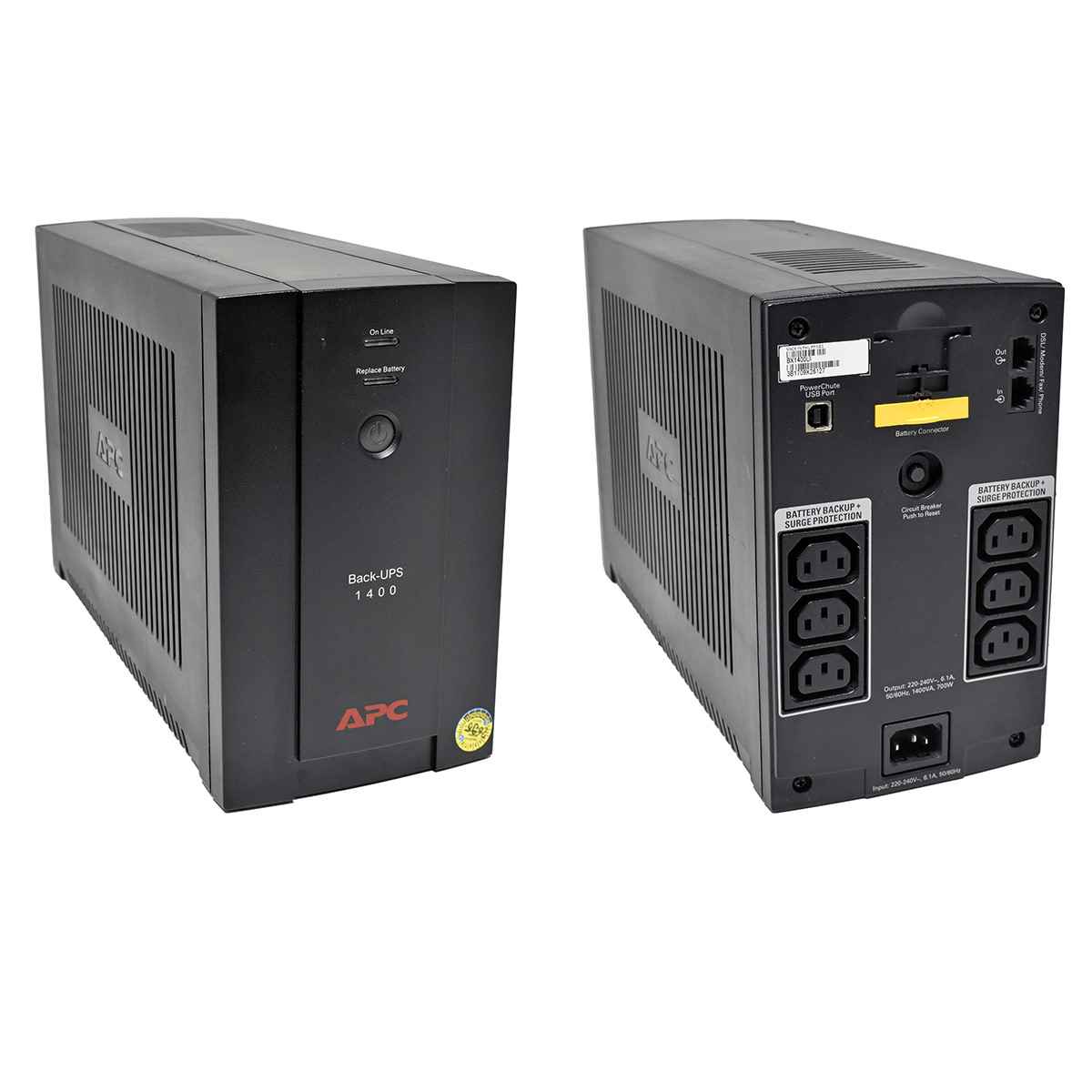 APC Back-UPS 1400 BX1400UI 1600VA 700W 6x IEC C13
