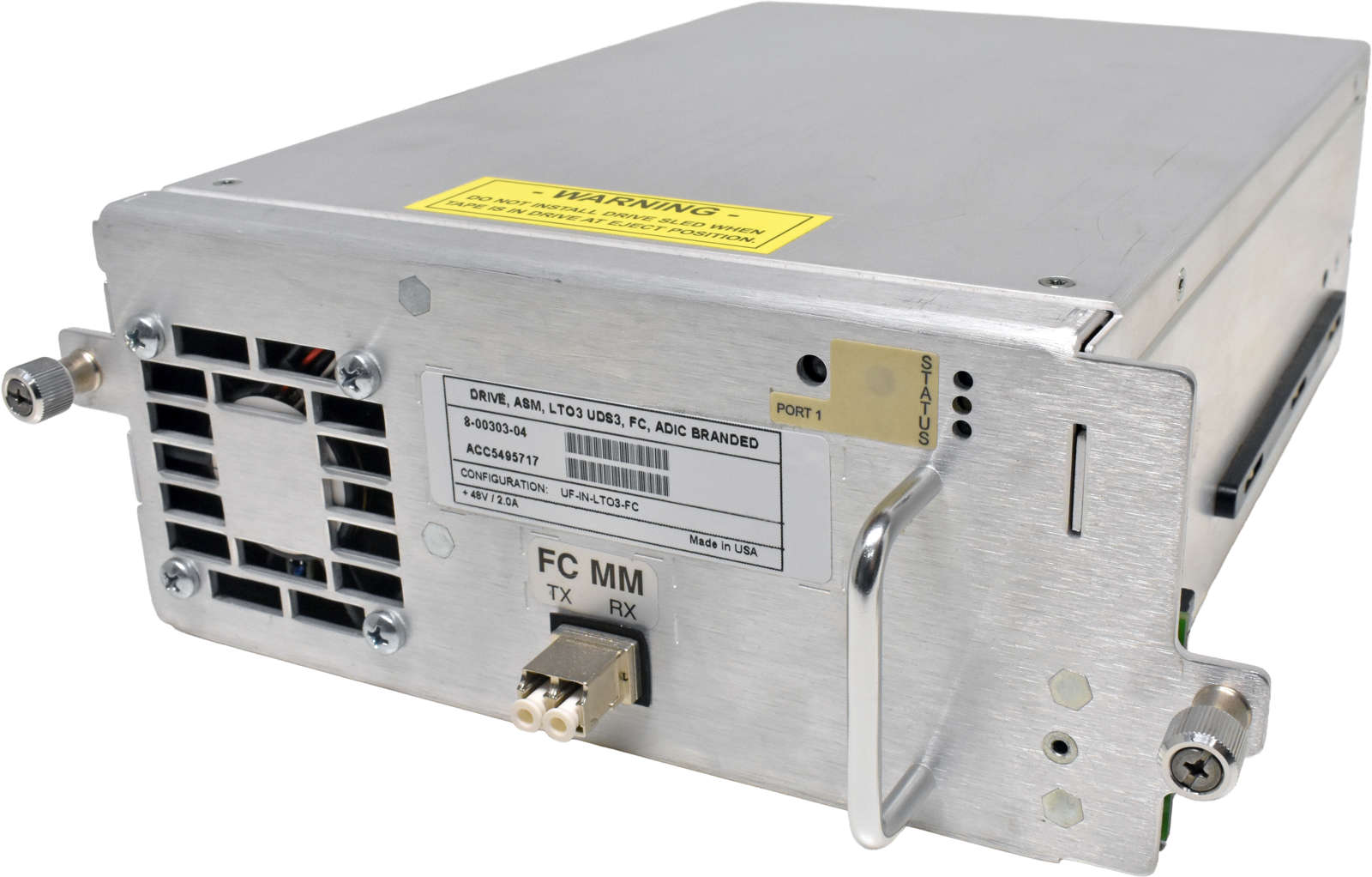 Quantum-8-00303-04-DRV-ASM-LTO-3-UDS3-FC-4G-ADIC-T-003.jpg Quantum 8-00303-04 DRV ASM LTO-3 UDS3 FC 4G ADIC Tape Drive