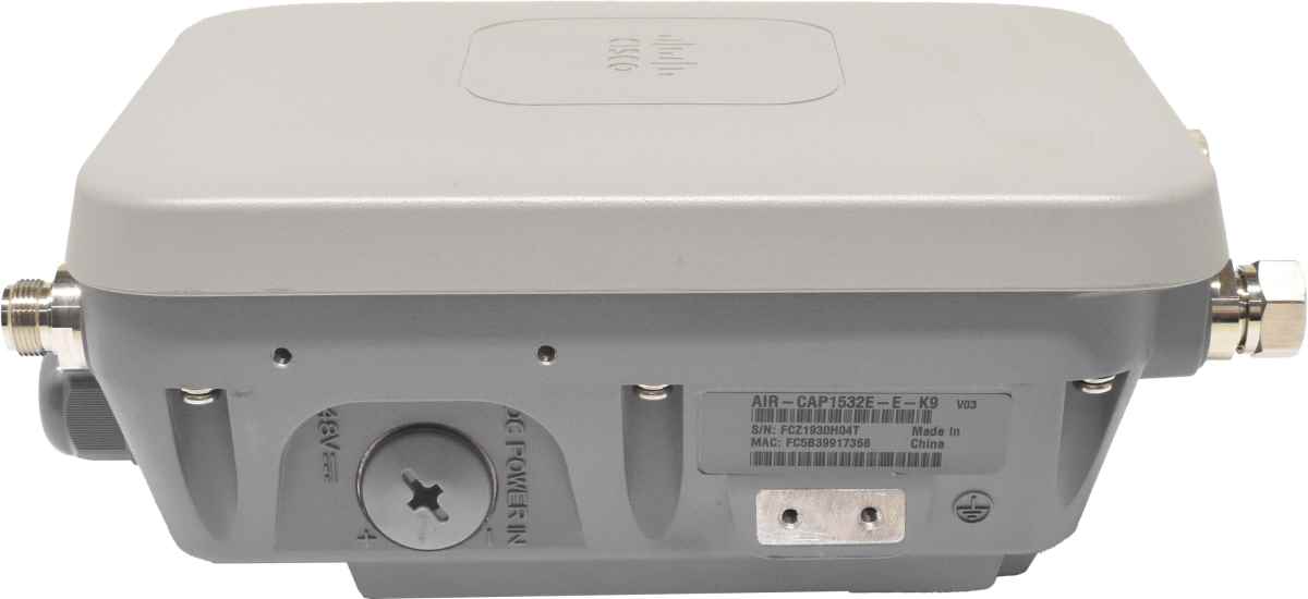 Cisco AIR-CAP1532E-E-K9 Access Point Outdoor 802.11n 5GHz 2.4GHz No AC Adapter Cisco AIR-CAP1532E-E-K9 Access Point Outdoor 802.11n 5GHz 2.4GHz No AC Adapter