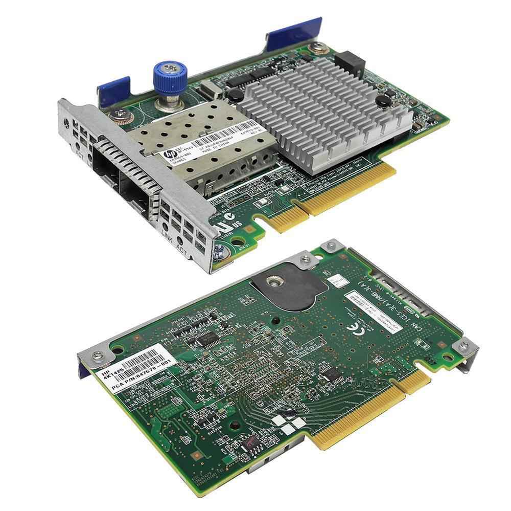 HP 530FLR-SFP+ 2-Port PCIe x8 10 GbE Network Adapter 647579-001 649869-001 HP 530FLR-SFP+ 2-Port PCIe x8 10 GbE Network Adapter 647579-001 649869-001 DL360p G8