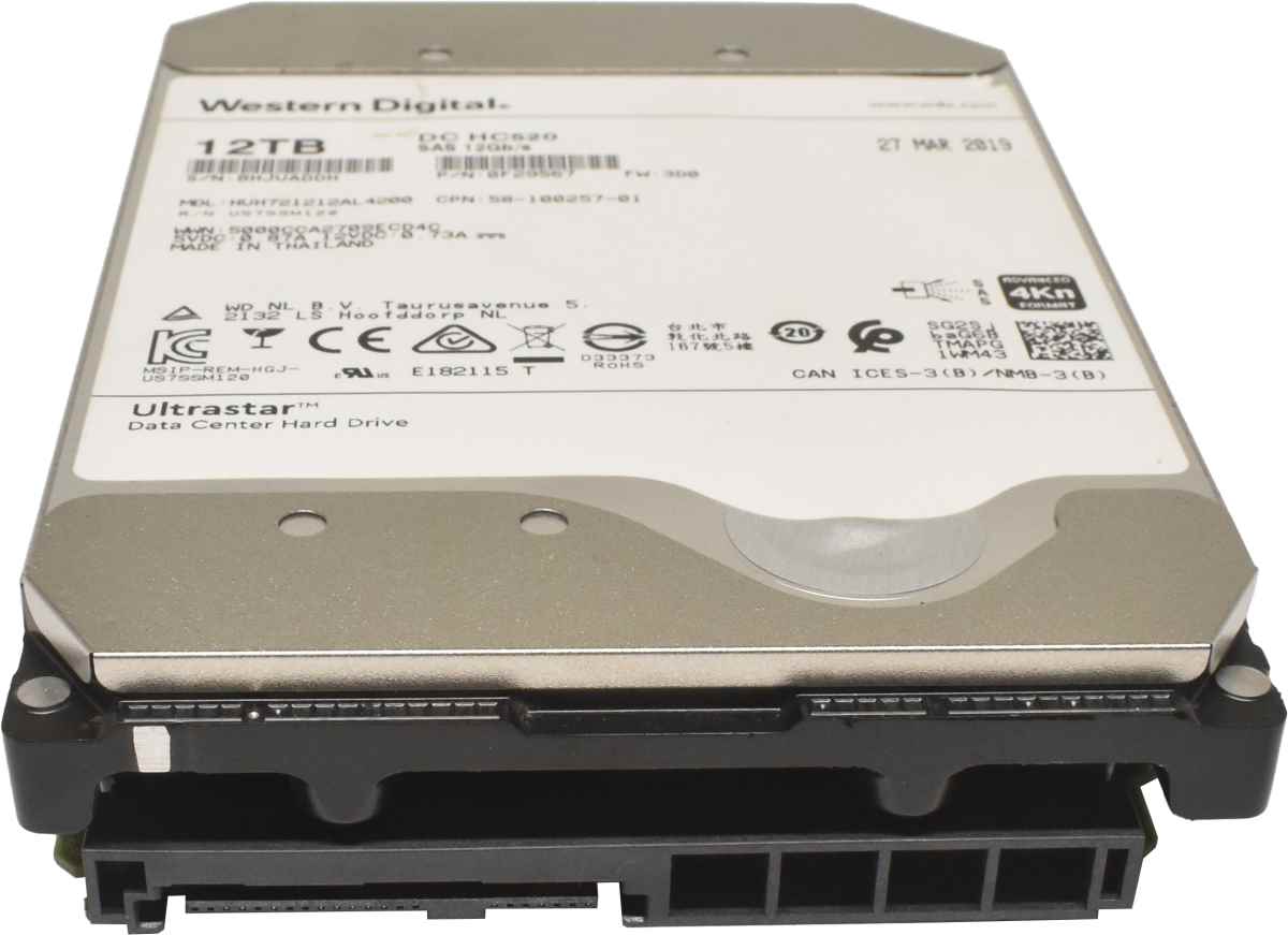 Western Digital Ultrastar DC HC520 12TB 3.5" 7.2K 12G SAS HDD Festplatte HUH721212AL4200 0F29567 Western Digital Ultrastar DC HC520 12TB 3.5" 7.2K 12G SAS HDD Festplatte HUH721212AL4200 0F29567